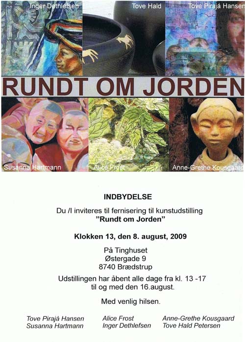 udstilling rundt om jorden